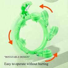 苹果削皮器，手摇式快速削皮刀，多功能旅行厨房工具，便携式新款水果削皮器，梨削皮器 - 綠色削皮器 - 查看 9