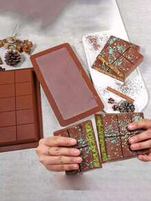 Molde de silicona para barras de chocolate de 10 cavidades extra grandes, antiadherente, fácil de limpiar y desmoldar para dulces rellenos, hornear y herramienta esencial para decorar pasteles - Multicolor - Ver 6