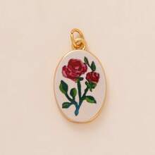 1 mặt dây chuyền hình dâu tây, tôm càng, hoa anh đào xanh dương, hoa anh đào, cá nhỏ màu cam, hình nơ, in họa tiết giọt dầu dễ thương, mạ vàng 18K, thích hợp để làm trang sức DIY, vòng cổ, vòng tay, bông tai, móc khóa, phụ kiện túi xách, phụ kiện trang sức nữ, phụ kiện ví, mặt dây chuyền, phụ kiện DIY làm quà tặng cho mẹ, bạn gái, quà tặng trang sức nữ. - Nhiều màu - Xem 19