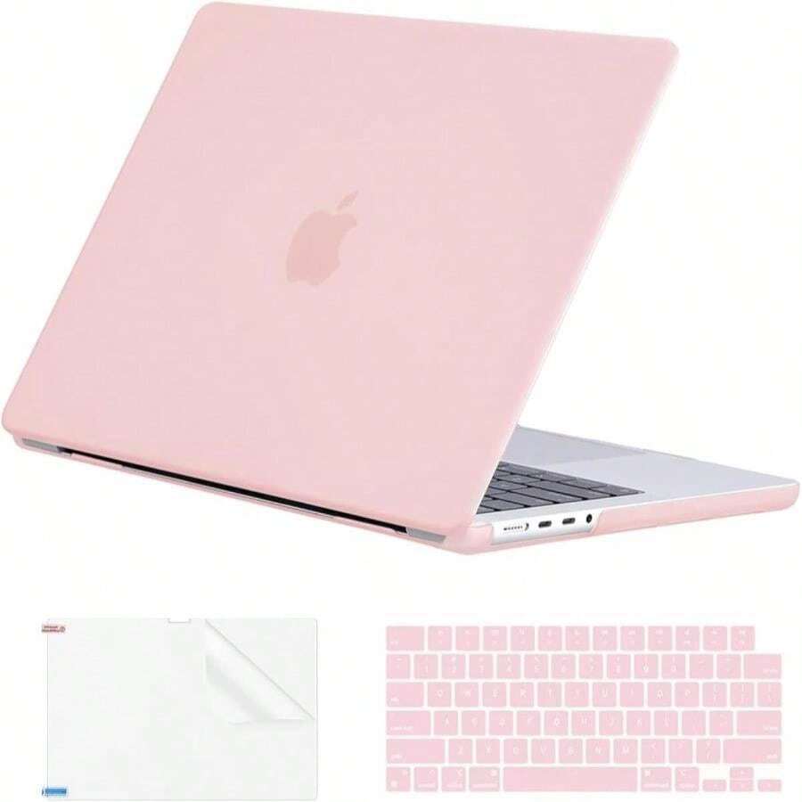 EooCoo Case Compatible With MacBook Pro 14 Inch M5 2025 2024-2021 M4 M3 M2 M1 Pro Max Chip, Hard Shell Cases With Keyboard Cover, Screen Protector - Crystal Clear - ColorE - 查看 1
