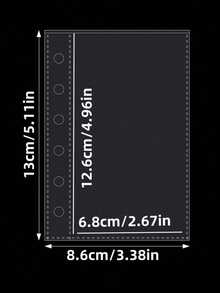 Pagini de rezervă A7 10/20 buc, Pagini interioare transparente, Carte cu autocolante 3D în relief, Album cu autocolante, Pagini de rezervă pentru album foto A7 cu foi libere - Multicolor - Vizualizare 6