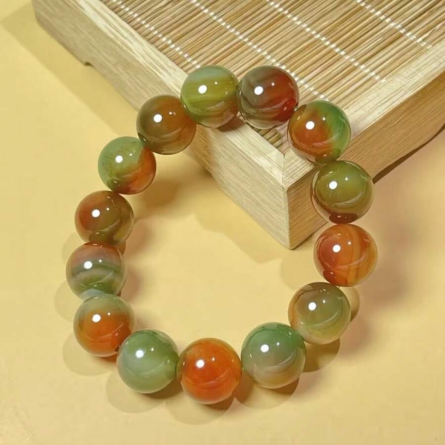 Women's Elegant Galaxy Beaded Bracelet - Large Spherical Beads In Dark Blue, Navy, Black, White - Hanging Jewelry For Everyday And Formal Occasions - Perfect Graduation, Birthday, Anniversary Gift - Year-Round Luxury Accessory For Women, Medium - 變體 - 查看 1