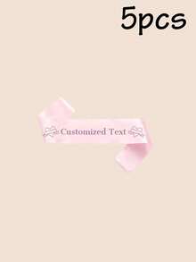 1/2/5/10/20/40/80pcs Customized Party Sashes With Text, Personalized Logo Text Sashes, Bride-To-Be Sashes, Bachelorette Party Sashes - White - View 27