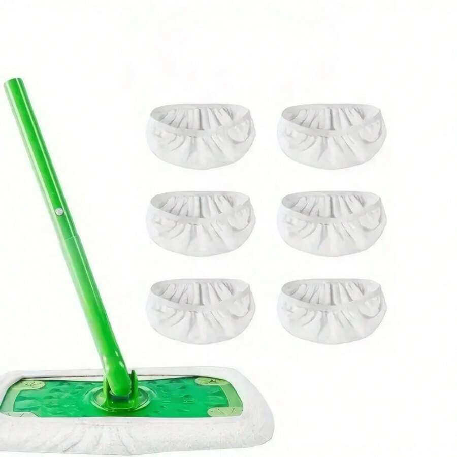 Microfiber Mop Pads 6 Pieces For Floor Cleaning,Fit Different Dust Mops: Full Polyester Microfiber Replacement Pads - 6 CÁI - Xem 1