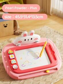 儿童磁性画板 - 4色书写绘画涂鸦板，带印章，适合学龄前男孩女孩，涂鸦板学习益智玩具，3岁以上儿童生日礼物 - 彩色 - 查看 24