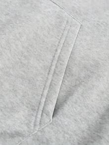 Chaqueta con capucha estilizada para mujer con estampado de estrellas y galaxias - Cómoda chaqueta de manga larga con cuello redondo y gráfico 'WORDD', gris, casual y versátil para primavera y otoño, chaqueta con capucha para uso casual | Chaqueta casual de moda | Ropa casual duradera - Gris - Ver 5