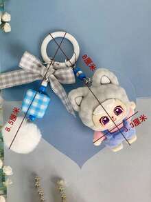 New Waving Cat Keychain, Fashionable Cute Cartoon Accessory, Bag Charm, Key Chain, Car Decor, Holiday, Birthday, Party Gift