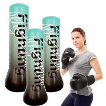 1pc Inflatable Punching Column Bag, Sports Stress Relief Boxing Fitness Inflatable Punching Bag, For Venting Suppressed Emotions And Fitness Entertainment, Interactive Boxing Column For Adults - C - View 3