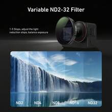 TELESIN Filter Kit For Osmo Action 6 – VND 2–32 Variable ND, CPL UV Lens Filters, HD Optical Glass/Multi-Coated Filters Set, Action 6 Accessories For Travel, Sports & Cinematic Video - CPL VND UV Set - View 8