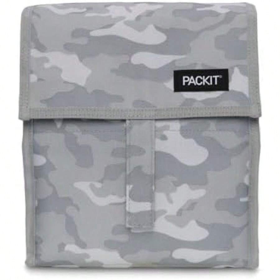 Bolsa de almuerzo congelable,(Gris camuflaje tonal) - Multicolor - Ver 1