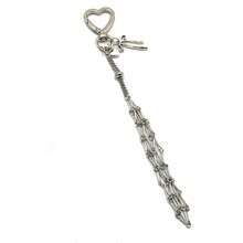 Metal Lipstick Holder Bag Charm With Replaceable& Net Pocket, Heart & Star Decor Lipstick Case Keychain With Mini Mirror, Fashionable Hanging Decoration For Lip Balm & Cosmetics, Stylish Bag Pendant For Handbags & Purses, Portable Makeup Accessory For Women, Girls, Beauty Lovers & Gift-Giving