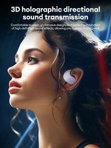 Tai nghe Bluetooth HYUNDAI HY-T26pro, kiểu dáng treo tai, âm thanh nổi HIFI chất lượng cao, độ trễ thấp, lý tưởng cho chơi game và nghe nhạc, thời lượng pin dài, micro rõ nét, tai nghe không dây tương thích với điện thoại thông minh và máy tính. - Một cỡ - Xem 5