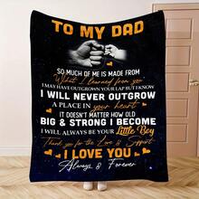 Best Dad Ever Flannel Blanket - Heartfelt Spanish Engraved Gift For Papa, Super Soft Flannel Printed  Blanket,As Birthday Gifts, Family, Wedding, Souvenir Blankets, Polyester Blankets Suitable For All Seasons, Washable, Machine Washable, Lightweight, Breathable, Comfortable, Warm, Unique, 280gsm For Him, Her Personalized Ideal Gifts For Her, Him, Family, Boyfriend,  Father, Family,  Lover, Son, Grandfather, Friend, Classmate, Pet.   Perfect Nap, Camping, Travel, Home, Daily Life, Office Decoration, Birthday, Anniversary, Valentine's Day, Thanksgiving, Christmas, Halloween,  Father's Day, Wedding, New Year Gifts ,Sofa,Bed,Car,Bedroom,Living Room,Office,  Outdoor Camping, Beach,Wall Decoration - 多色14 - 查看 3
