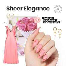 Beetles Jelly Nail Polish Set,6 Colors Pink Nude Jelly Quick Dry Nail Polish Fingernail Fast Drying &Amp; Long Lasting Nail Strengthener Polish Gifts For Women - Màu Hồng baby - Xem 5