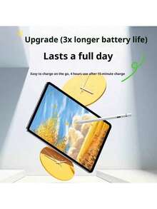 Lenovo BP26 Magnetic Stylus Pen, Compatible With All Apple IPad Models, Tilt And Pressure Sensitive, Seamless Latency And Anti-Interruption Touch, Bluetooth Display, Multi-Function Buttons, Metal Body, Ideal For Drawing And Creative Work. - White - View 5