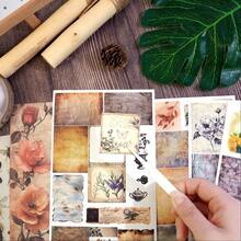 347Pcs Journaling Stickers And 20 Sheets Scrapbook Paper, Vintage ScrapbooFKing Kit, Plant Flower Butterfly Background Ephemera For Junk Journal Supplies, Planners, Bujo, Collage Art,38SheetsVintageStickerFSandssPaperKit - 38張復古貼紙和紙張套裝 - 查看 10
