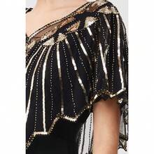 Shawl Wraps Sequin Beaded Evening Cape Bridal Shawl - 金牌-3 - 查看 3