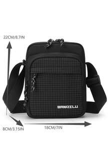 Men's Large-Capacity Cross-Body Bag, Lightweight Large Commuting Bag, Multi-Functional, Simple And Atmospheric Version, Internal Multi-Compartment Storage Of Mobile Phones, Computers, Documents And Other Items To Meet The Needs Of Multi-Scene Use, Both And Practical, Is A High-Quality Choice For Men's Daily Matching - Multicolor - View 11