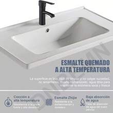 Lavabo Marmol Rectangular Minimalista Moderno 60*40cm Gris Claro - Gris - Ver 10