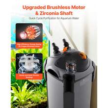 224.5GPH Canister Filter, 3-Stage External Aquarium Filter With Powerful Pump, Quite Water Circulation Cleaning Machine With Media For Fish Tanks And Aquariums Up To 55 Gallons, For Freshwater - View 5