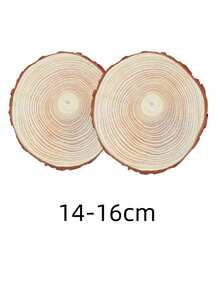 未完成的天然树皮木片圆盘杯垫木质杯垫件工艺木制套件圆形工艺品圣诞饰品DIY树皮工艺品乡村婚礼阳光旅行凉爽返校