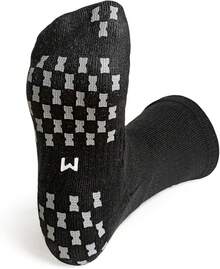 Calcetines Oficiales APP Tour Antideslizantes 1 Par Tenis Pickleball Fútbol - Negro - - Ver 5