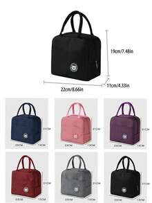 Túi đựng cơm trưa cách nhiệt di động unisex, chống thấm nước, thiết kế dễ thương dày dặn, phù hợp cho học sinh và người lớn, có thể đựng trái cây và cơm trưa, vật dụng cần thiết cho công việc, dã ngoại, đi học, du lịch, hộp đựng cơm giữ lạnh dung tích lớn dành cho nữ và nam, quà tặng dã ngoại cho nữ, đồ dùng cần thiết khi cắm trại. - Nhiều màu - Xem 8