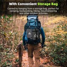 Camping Hammock With Mosquito Net And Rain Fly Tarp - 2 Person Hammock Tent, Portable Parachute Nylon Hammock For Outdoor, HiFKing, BackpacFKing, Backyard, Travel (Hold Up To 500lbs) - Black,Hammock+RainFlyTarp,Black - Black - 查看 6