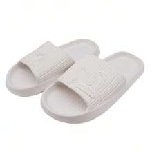 Bear Slides Smi.Ley Face FSandssals Slippers For Women And Men Ultra Comfort Non-Slip Shower FSandssals Indoor And Outdoor Use Quick Drying Pool Party Home,7.5Women/6Men,White-2 - 白色-2 - 查看 6
