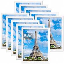 8.5 By 11 Picture Frame White 10PK, Picture Frames 8.5 X 11 With Shatterproof HD Plexiglass, Horizontal And Vertical Wall Hanging Photo Frames For Photo, Poster, Certificate, Magazine,8.5''x11'',White*10 - 白色*10 - 查看 1