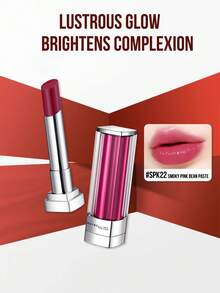 Maybelline LITTLE LIGHT TUBE LIPSTICK #SOR77 SMOKY PINK BEAN PASTE (3G/0.10OZ), Contain Hyaluronic Acid Hydrating, 1-Swipe Intense Smoky Pink Pigment, Lustrous Glassy Glow (Brightens Complexion Tube, Magnetic Clip Luxe Case, Beginner-Friendly 3-Step Application for 3D Plump Lips – Ideal for Daily Sophisticated Makeup - 美寶蓮縱情耀唇膏 Spk22 - 查看 7