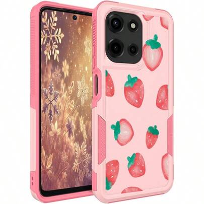 For Moto G 5G 2025 G 2026 For  G Play 2026 Case: Cute Flowers Floral Design For Girls Women Slim Sturdy TPU Bumper Shockproof Silicone Cell Phone Cover Strawberry