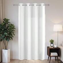 Joydeco - Cortina para Puerta, Cortina para clóset, Cortinas para recámara, Cortinas de Puerta para Puertas de privacidad, Tela densa Tacto Suave de 78 Pulgadas(Blanco puro 152.4An x 274.3Al cm (1 Paneles)) - Multicolor - Ver 1