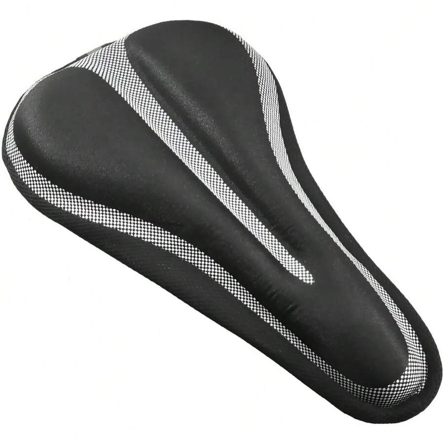 Lecute Funda Alcolchada Asiento Bicicleta Universal Cojin Gel Bici - Blanco - Ver 1