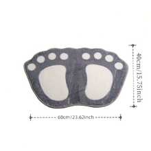 2pcsSuper Soft Polyester Bath Mat With Non-Slip Backing, Ultra Absorbent & Machine Washable Shower Rug For Bathroom, Kitchen- Non-Slip Absorbent Mat For Indoor Use In Bathroom, Kitchen, Laundry Room, Cozy Home Decor - Grey - View 6