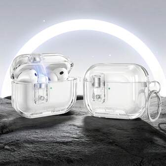 Wefor 适用于 Pro 3 的透明保护壳（2025 款），采用柔软 TPU 材质，透明防震，带锁扣；适用于 4 的柔软 TPU 高透明耳机保护壳，配有可爱闪亮圆形扣环；适用于 Pro 2/3 的透明白色保护壳。