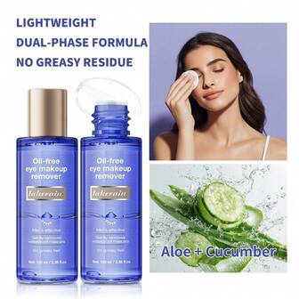  Lakerain Oil-Free Eye Makeup Remover, Gentle And Non-Irritating, Softly Removes Eye Makeup