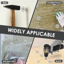 100pcs Foam Board Fasteners, Insulation Gasket Set, 1.1 Inch Foam Board Fixation Fasteners - Multicolor - View 5