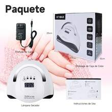 Lampara UV para Uñas, Lampara de Uñas 220W, Lampara para Uñas Gelish con Temporizadores, Sensor Automático, para Uñas de Gelish y Semipermanentes en Hogar y Salón (SUN X7 MAX Últimos Modelos) - 1 - Ver 7