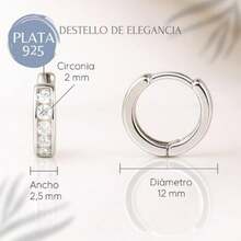 Arracadas plata .925 chicas 12mm(default) - Multicolor - Ver 5