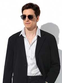 Men's Exquisite Fashion Long Sleeve Casual Shirt With Rose Print,Satin Luster Shirt For Men,For Husband,For Fall - Rượu sâm banh - Xem 4