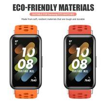 1条全新硅胶表带智能手表手环透气配件替换表带，兼容三星Galaxy Fit3 - for Galaxy Fit3 - 查看 3