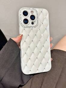 1个镶钻TPU手机壳，兼容 7/8/SE2/7+/8+/X/XS/XR/XSMax/11/11Pro/11ProMax/12/12Pro/12ProMax/13/13Pro/13ProMax/14/14Pro/14ProMax/16Plus/15/15Pro/15Plus/15ProMax，防水、防震、防摔、防刮花 - 白色 - 查看 5