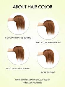 360° Seamless Real Human Hair Topper, 3D Wispy Clip-On Bangs, Suitable For Women With Thin Hair, Upgradable Bangs, Large Base - S6 - View 9