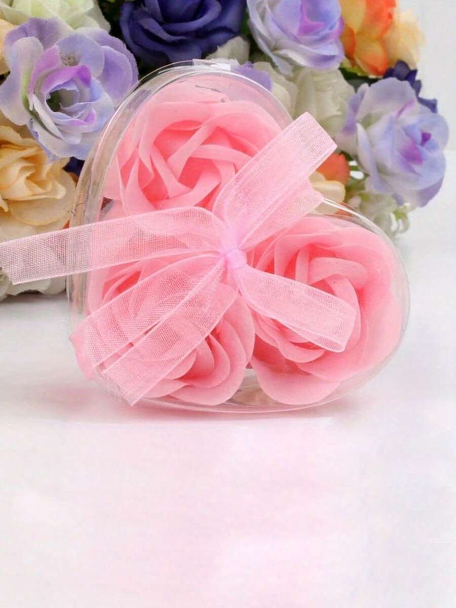 1 Pack, Rose Soap Flower Gift Valentine's Day Gift For Girlfriend Wedding Gift Simulation Soap Flower Box Set Creative Gifts - Multicolor - View 1
