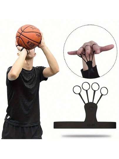 1/2 件 EVA 篮球投篮矫正器，篮球训练器材，五指/三分训练，轻质减震，适合比赛训练、日常练习，篮球运动配件