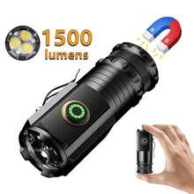 Mini LED Flashlight 3LED Ultra Strong Light Flash Light Portable USB Rechargeabl - Multicolor - View 7
