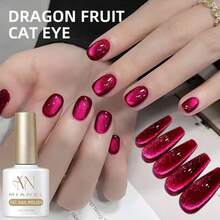 MIANEL 10ML 2025 New Dragonfruit Red Series Cat Eye Gel Nail Polish - Super Bright Magnetic Nail Polish With Diamond Glitter Effect, Christmas Manicure, Red Nail Care Products - Multicolor - View 3