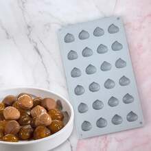 Mostsom Mini Chestnut Chocolate Mold,Silicone Molds,Small Jelly Bean,Pastry,Candy,Fondant Molds (Chestnut K),ChestnutK - 栗子樹 - 查看 6