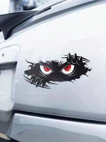Hình dán xe quái vật nhìn trộm mắt giận dữ, hình dán quái vật ngộ nghĩnh phù hợp cho xe hơi, xe tải, xe bị móp và xe thể thao, hình dán cản xe bằng vinyl đen cỡ lớn. - A - Xem 3